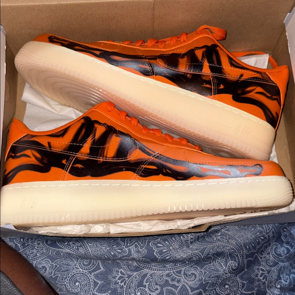Nike Air Force One Low “Orange Skeleton”